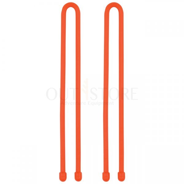 Nite Ize Gear Tie Reusable Rubber Twist Tie 2 Pack 12 Inch - Orange