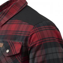 Helikon-Tex Winter Warden Shirt - Slate Crimson Plaid - L