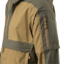 Helikon-Tex Tracer Anorak Jacket - Polycotton Stretch Ripstop - Coyote / Taiga Green - 3XL