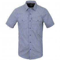 Helikon-Tex Covert Concealed Carry Short Sleeve Shirt - Royal Blue Checkered - 3XL