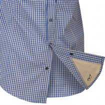 Helikon-Tex Covert Concealed Carry Short Sleeve Shirt - Royal Blue Checkered - 3XL