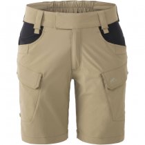 Helikon-Tex Women's OTS Outdoor Tactical Shorts 8.5 - Taiga Green / Black - 2XL