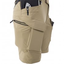 Helikon-Tex Women's OTS Outdoor Tactical Shorts 8.5 - Khaki / Black - M