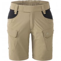 Helikon-Tex Women's OTS Outdoor Tactical Shorts 8.5 - Black / Shadow Grey - 3XL